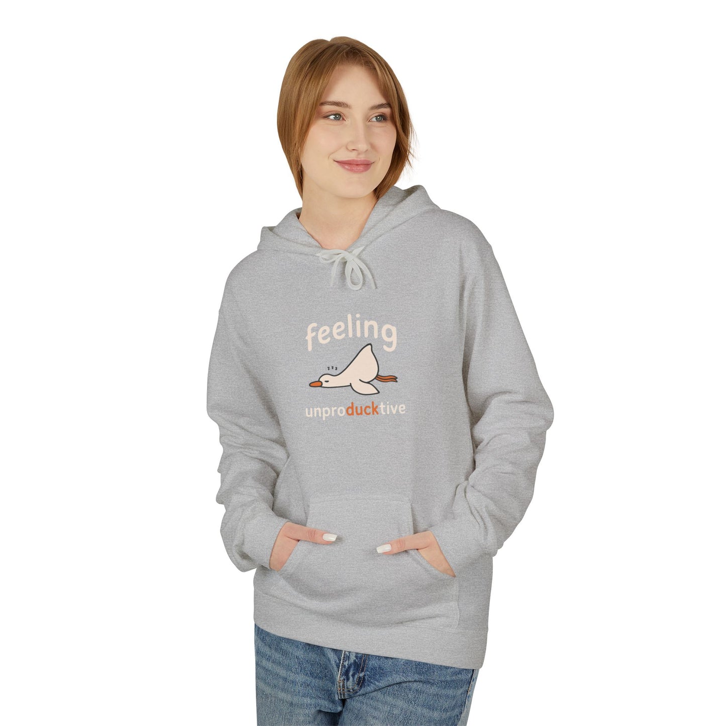 Cozy Unisex Hoodie - Feeling Unproductive, Comfortable Sweatshirt, Relaxing Outfit, Gift for Lazy Days, Casual Wear