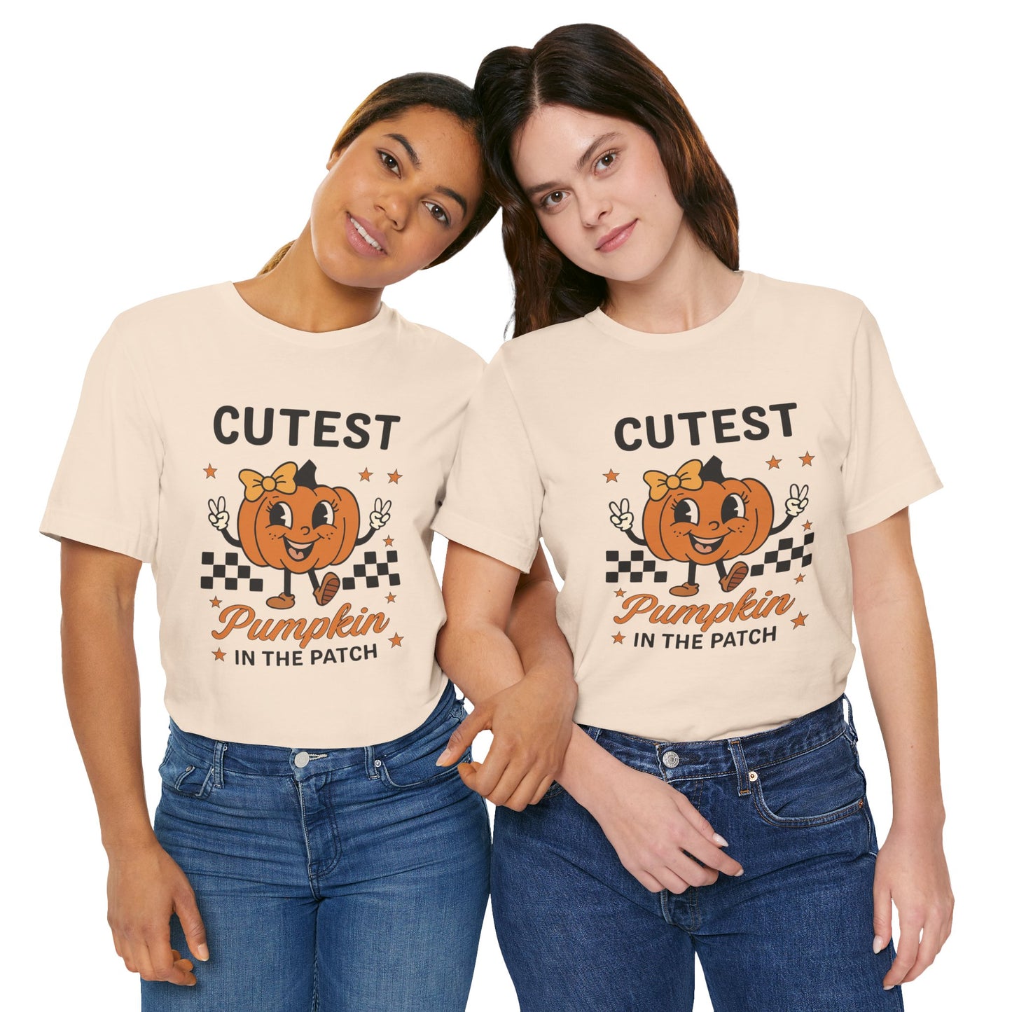 Cute Pumpkin Short Sleeve Tee, Fall T-Shirt, Halloween Shirt, Pumpkin Patch Top, Unisex Graphic Tee