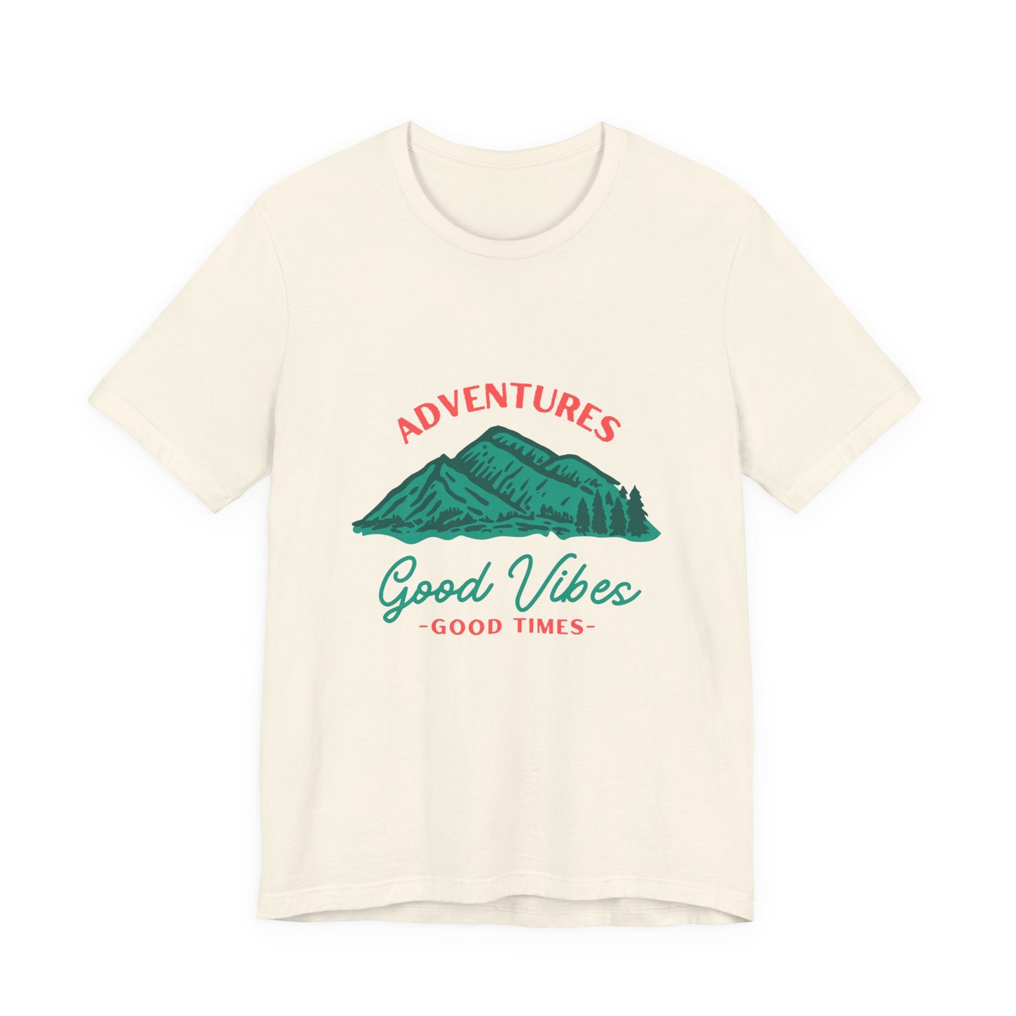 Adventure Vibes Tee - Unisex Jersey Short Sleeve Shirt, Perfect for Outdoor Enthusiasts, Travel Lovers, Camping, Gift for Him, Gift for Her