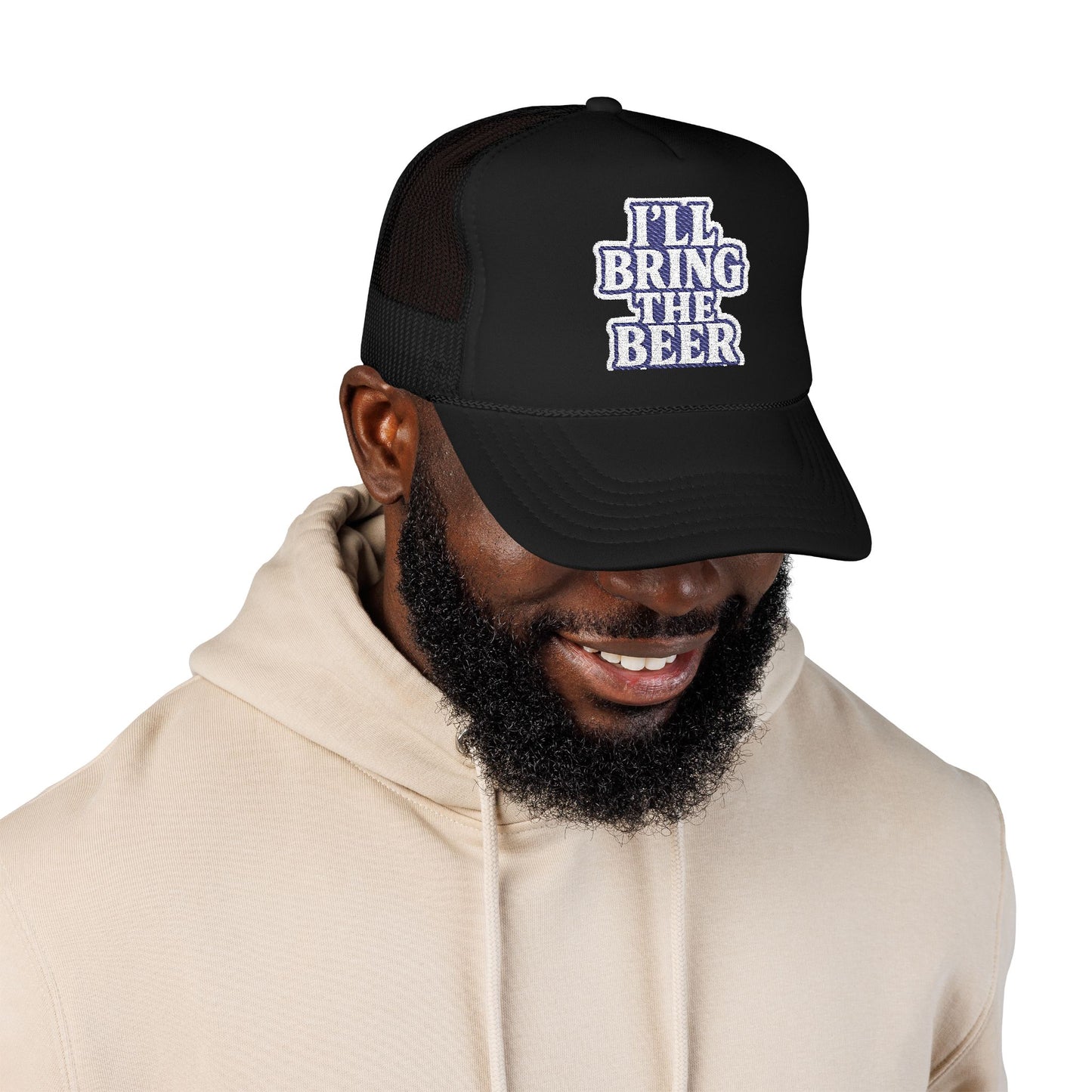 Bring the Beer Foam Trucker Hat, Fun Party Hat, Dad Hat, Gift for Beer Lovers, Summer BBQ, Outdoor Events, Casual Style