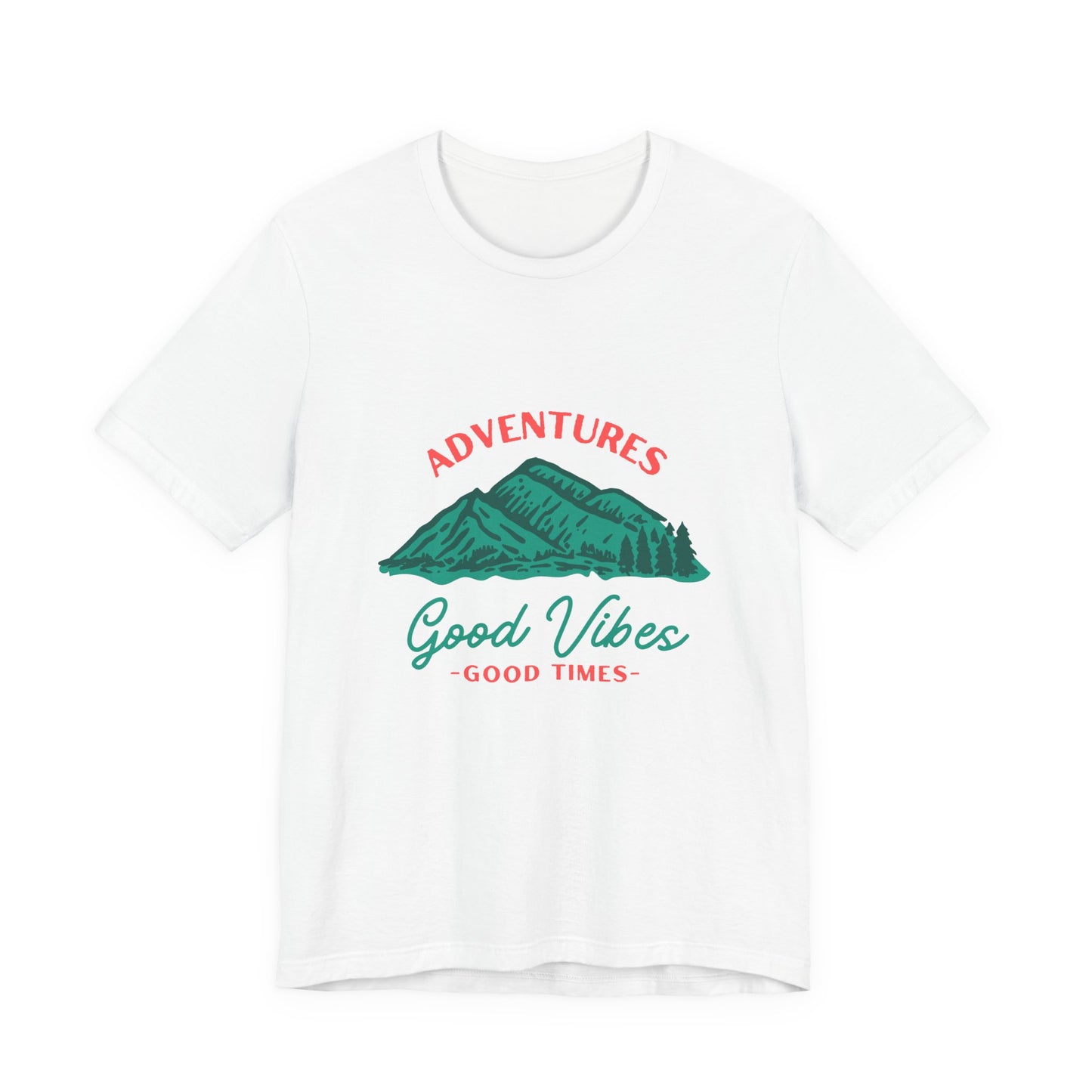 Adventure Vibes Tee - Unisex Jersey Short Sleeve Shirt, Perfect for Outdoor Enthusiasts, Travel Lovers, Camping, Gift for Him, Gift for Her