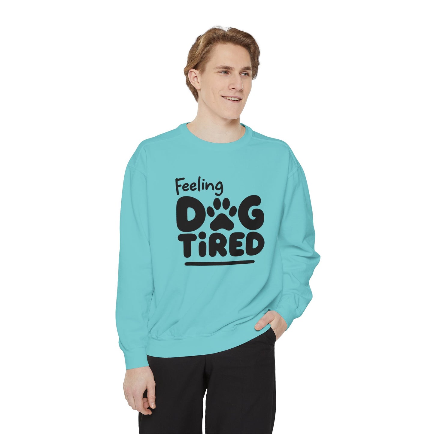 Dog Tired Sweatshirt - Cozy Unisex Garment-Dyed Pullover, Perfect for Dog Lovers, Pet Owners, Gifts for Dog Moms, Funny Pet [...]
