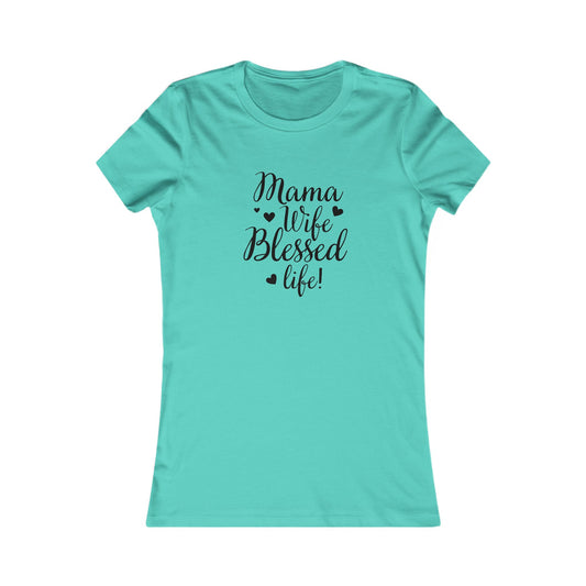 Blessed Mama T-Shirt, Gift for Moms, Casual Wear, Everyday Outfit, Women's Graphic Tee, Mother's Day Gift