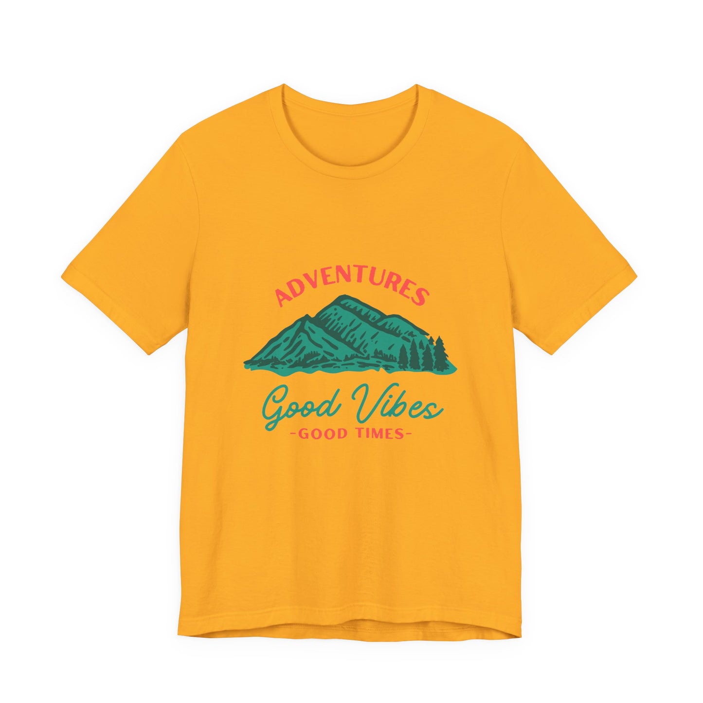 Adventure Vibes Tee - Unisex Jersey Short Sleeve Shirt, Perfect for Outdoor Enthusiasts, Travel Lovers, Camping, Gift for Him, Gift for Her